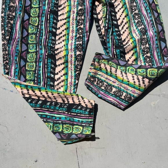 Men's Vintage Body Essentials Pants Multicolor 80s Iron Beach L CA Climb The Max - Picture 7 of 13